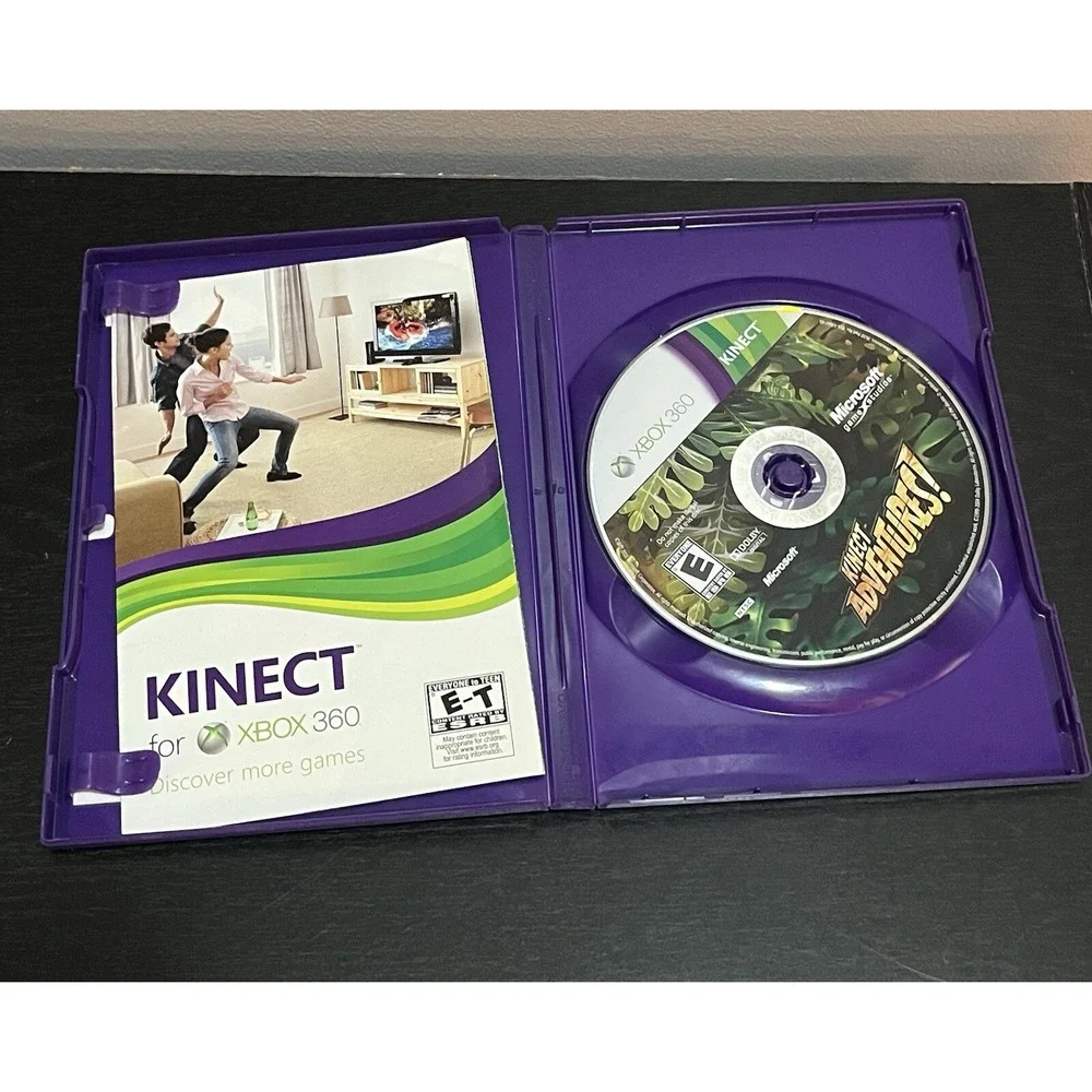 Xbox 360 Kinect Adventures And Angry Birds Stars Wars Game Bundle